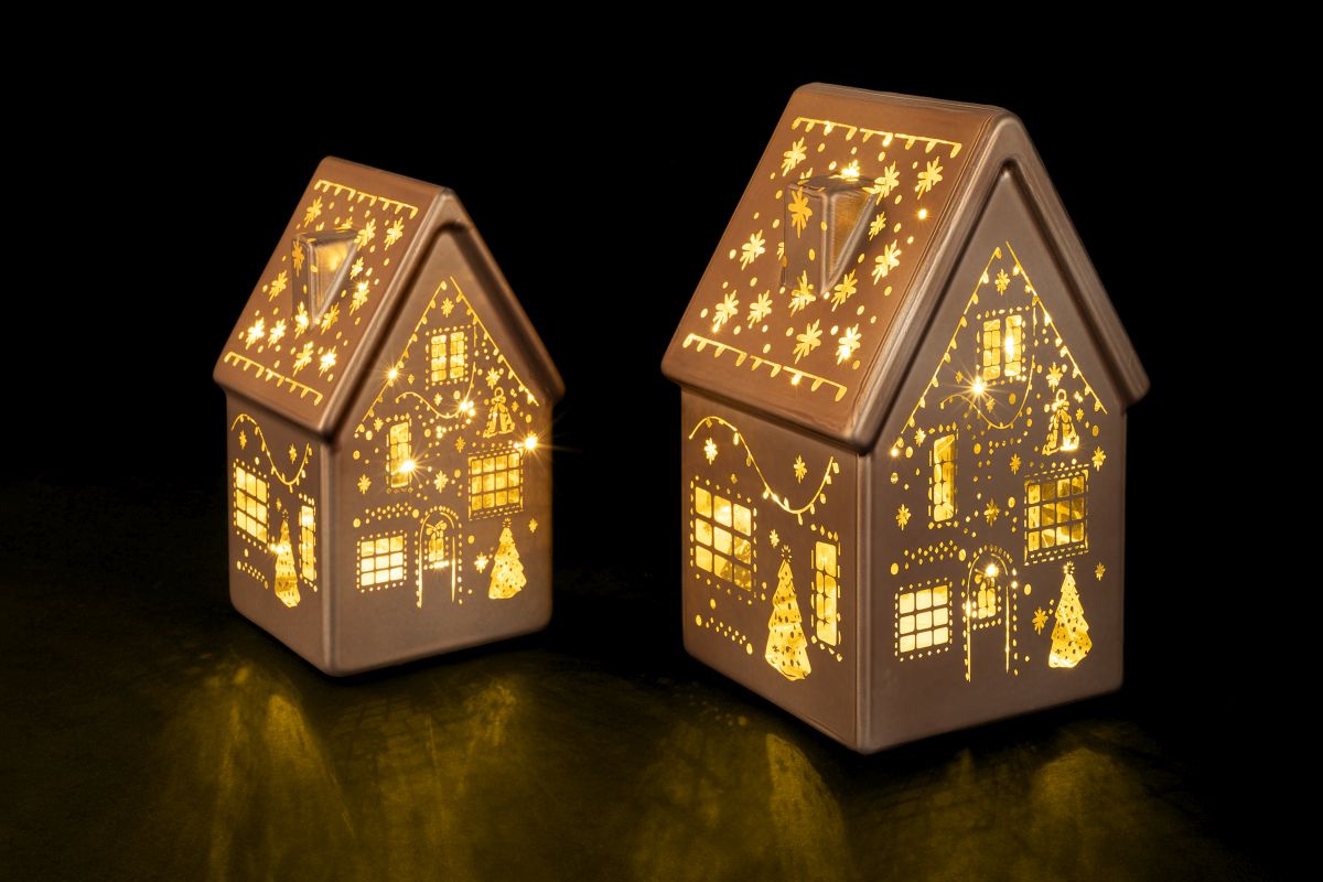 Glass House Set brown 2pcs.