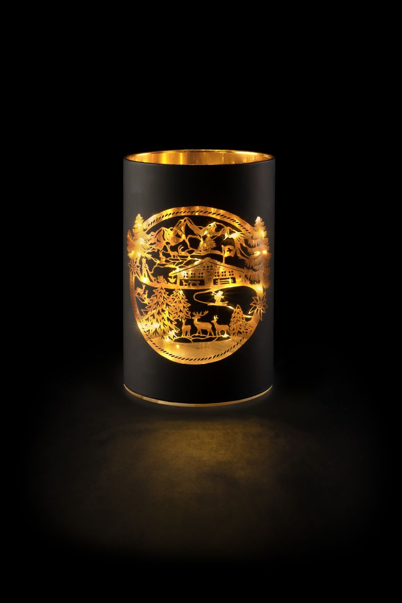 Glass Swiss Alps black S