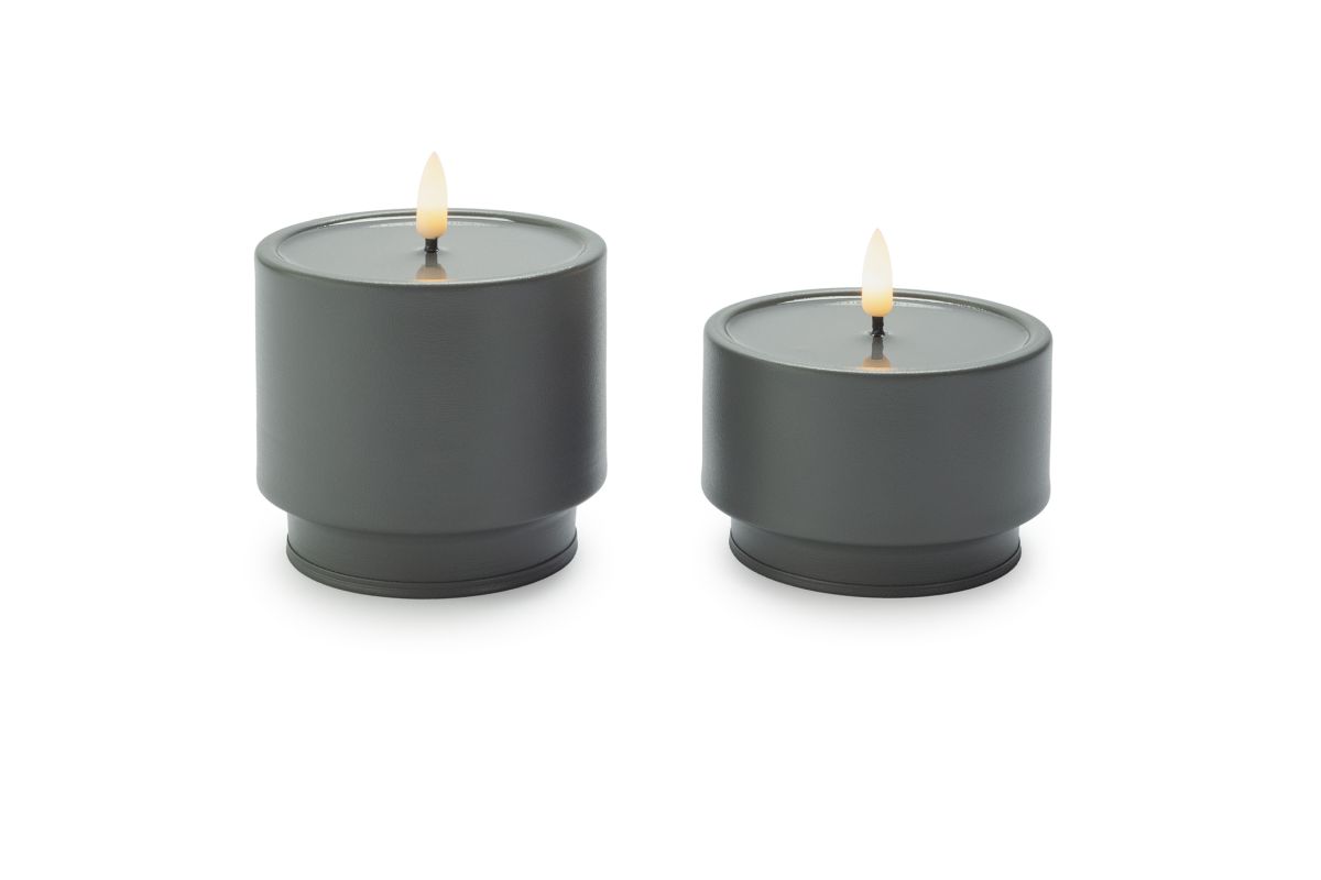 Ambiente Candle Set grey