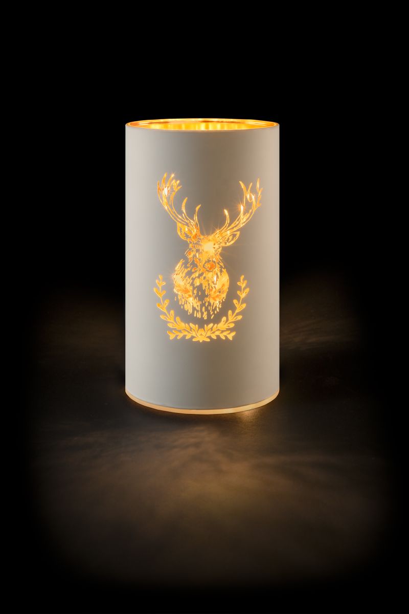 Glass Deer white M
