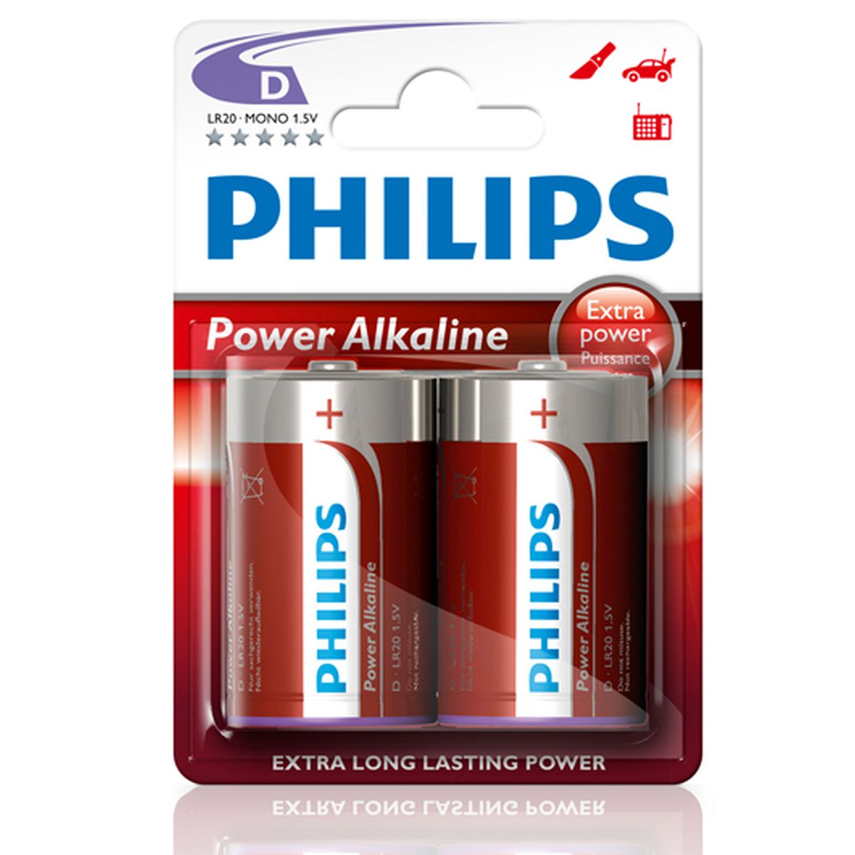 2Stk,  D Power Alkaline