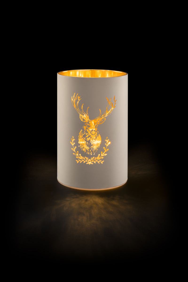 Glass Deer white S